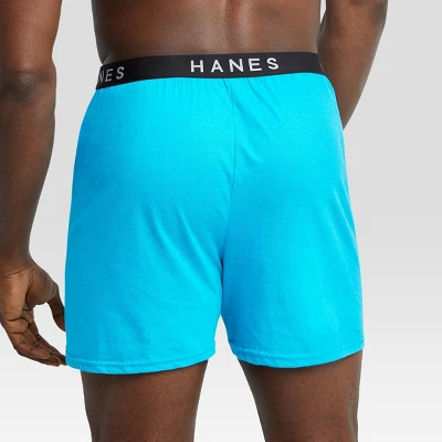 Hanes Premium Men's 4pk Knit Boxers - Colors May Vary - Image 5