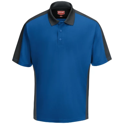 Red Kap® Men's Short Sleeve Performance Knit® Two-Tone Polo - Image 3