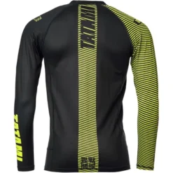 Tatami Fightwear Essential 3.0 Long Sleeve Rashguard - Black/Yellow