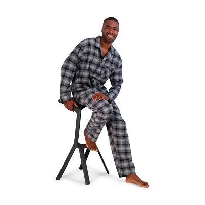 Hanes Premium Men's Flannel Sleep Pajama Set 2pc - Image 2