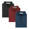 Mio Marino - Designer Golf Polo Shirt - 3 Pack