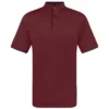 Men's Short Sleeve Henley Polo Shirt With Contrast-Trim