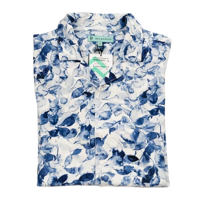 Mio Marino Mens Casual Button-Down Hawaiian Short Sleeve Shirt - Image 3