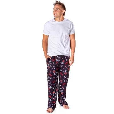 Stranger Things Men's Hellfire Club Roll For Your Life Lounge Pajama Pants - Image 3