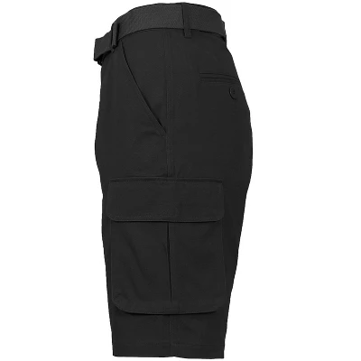 BLU ROCK Men's 3-Pack Cotton Flex Stretch Cargo Shorts With Belt - Image 3