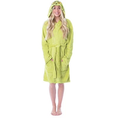 Dr. Seuss The Grinch Who Stole Christmas Adult Costume Character Fleece Robe - Image 3