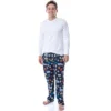 Star Wars Mens' Toon Heads Yoda Luke Skywalker Sleep Pajama Pants Blue