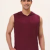 Lars Amadeus Men's Sleeveless Hoodies Vest T-Shirt Workout Gym Hooded Tank Tops