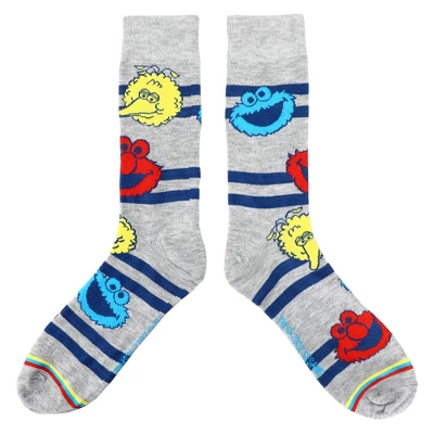 Sesame Street Muppet Characters Casual Crew Socks For Men 5-Pack - Image 5