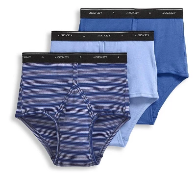 Jockey Mens Classic Brief 3 Pack Underwear Briefs 100% Cotton - Image 12