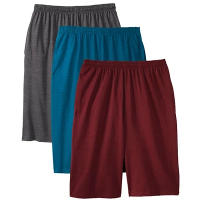 KingSize Men's Big & Tall Lightweight Extra Long Jersey Shorts - Image 7