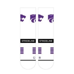 NCAA Kansas State Wildcats Premium Knit Crew Socks - White