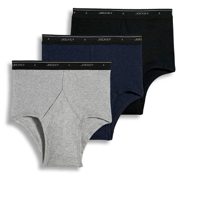 Jockey Mens Classic Brief 3 Pack Underwear Briefs 100% Cotton - Image 4