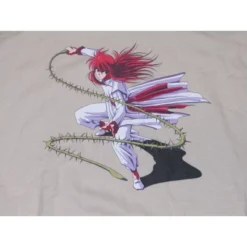 Yu Yu Hakusho Yoko Kurama Men's Graphic Hoodie In Sand