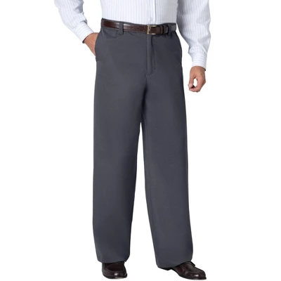 KingSize Men's Big & Tall WRINKLE-FREE PANTS WITH EXPANDABLE WAIST, WIDE LEG - Image 5