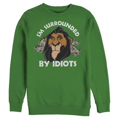 Men's Lion King Scar Surrounded By Idiots Sweatshirt - Image 4