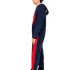 Spider-Man Miles Morales Men's Hooded Union Suit With Leg Hem