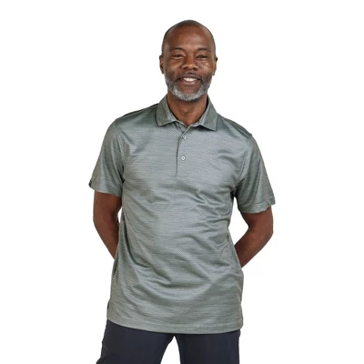 Storm Creek Men's Viscose Made From Bamboo Birdseye Print Polo Shirt - Image 7