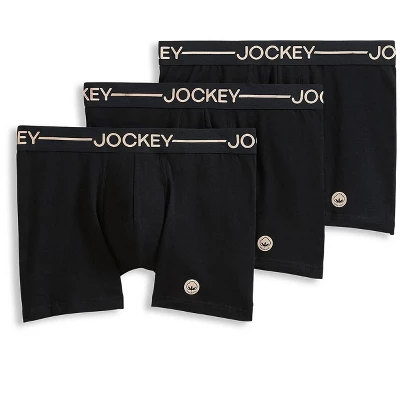 Jockey Men's Organic Cotton Stretch 4" Trunk - 3 Pack - Image 5