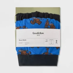 Men's Squirrel Boxer Briefs 2pk - Goodfellow & Co™ Blue