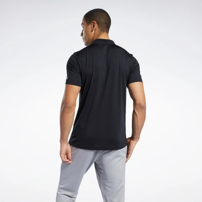 Reebok Workout Ready Polo Shirt Mens Athletic T-Shirts - Image 2
