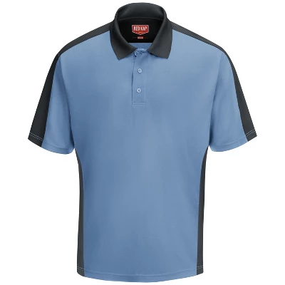 Red Kap® Men's Short Sleeve Performance Knit® Two-Tone Polo - Image 6