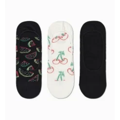 Happy Socks Adult 3pk Watermelon Liner Socks - Large