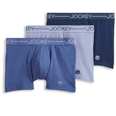 Jockey Men's Organic Cotton Stretch 4" Trunk - 3 Pack - Image 4