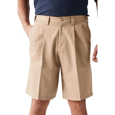 KingSize Men's Big & Tall Wrinkle-Free Expandable Waist Pleat Front Shorts - Image 3