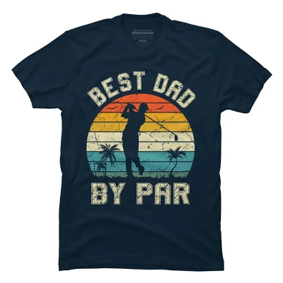 Men's Design By Humans Best Dad By Par Tropical Golf By T-Shirt - Image 8