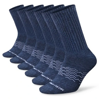 Men's Moisture Control Athletic Crew Socks 6 Pack - Mio Marino - Image 6