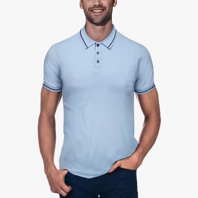 X RAY Men's Basic Short Sleeve Tipped Polo - Image 10