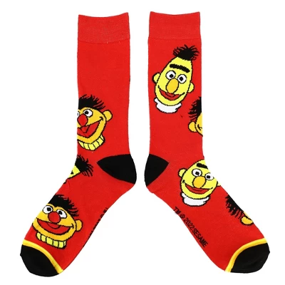 Sesame Street Muppet Characters Casual Crew Socks For Men 5-Pack - Image 4
