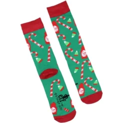 Elf The Movie Socks Men's Buddy The Elf Designs 3 Pairs Mid-Calf Crew Socks Multicoloured