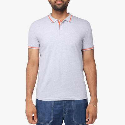 X RAY Men's Basic Short Sleeve Tipped Polo - Image 18