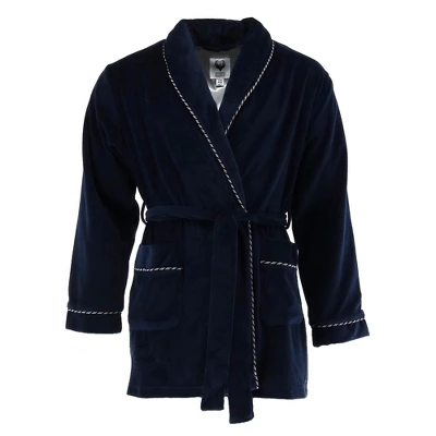 Ascentix Men's Velour Smoking Jacket With Satin Lining - Image 4