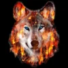 Men's Design By Humans Wolf Escape From Forest Fire By Hkartist Tank Top