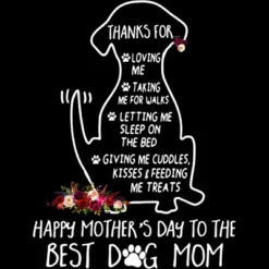Men's Design By Humans Happy Mothers Day Best Dog Mom Thanks By MiuMiuShop Tank Top