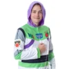 Disney Mens' Toy Story Buzz Lightyear Costume Pajama Union Suit White