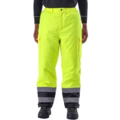 RefrigiWear Hi Vis Insulated Waterproof Comfort Stretch Work Pants