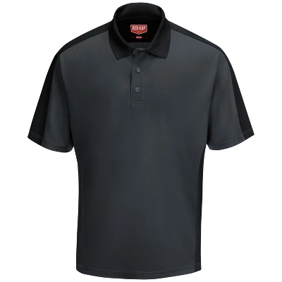 Red Kap® Men's Short Sleeve Performance Knit® Two-Tone Polo