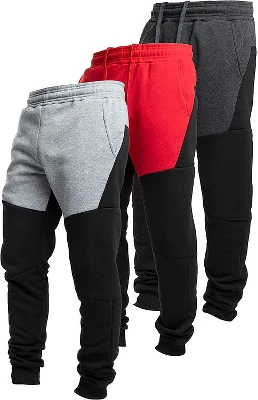 Ultra Performance Mens 3 Pack Fleece Active Tech Joggers | Active Bottoms With Zipper Pockets 3pk - Image 7
