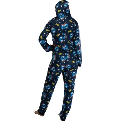 Polar Express Adult Believe Hooded One-Piece Footless Sleeper Union Suit - Image 2