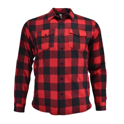 Burnside Men's Modern Fit Buffalo Plaid Flannel Shirt - Image 5