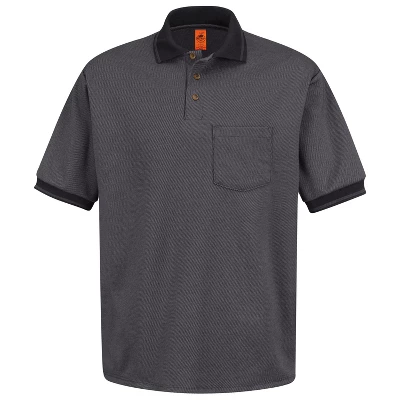 Red Kap® Men's Short Sleeve Performance Knit® Twill Polo - Image 4