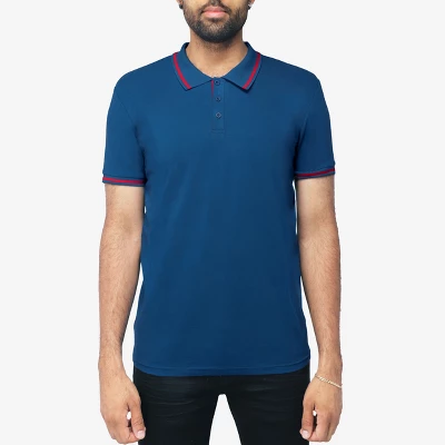 X RAY Men's Basic Short Sleeve Tipped Polo - Image 12