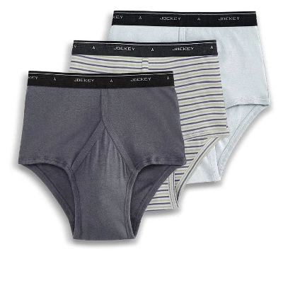 Jockey Mens Classic Brief 3 Pack Underwear Briefs 100% Cotton - Image 14