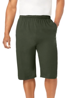 KingSize Men's Big & Tall Lightweight Extra Long Jersey Shorts - Image 15