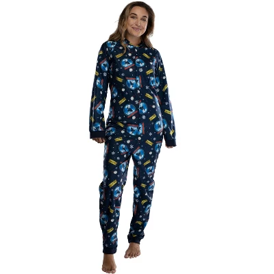 Polar Express Adult Believe Hooded One-Piece Footless Sleeper Union Suit