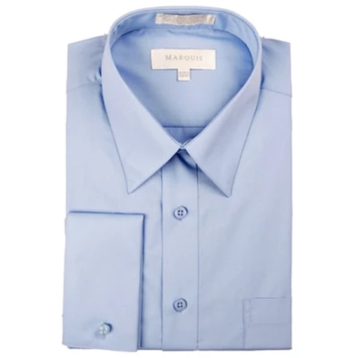 Marquis Men's Slim Fit French Cuff Dress Shirt - Cufflinks Included - Image 5
